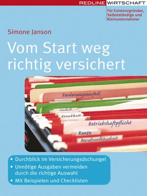 cover image of Vom Start weg richtig versichert